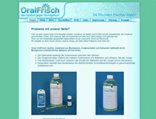 Tablet Screenshot of oralfrisch.de
